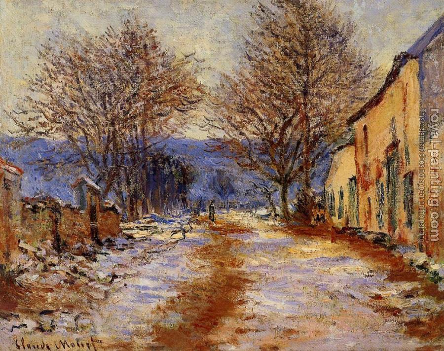 Claude Oscar Monet : Snow Effect at Limetz
